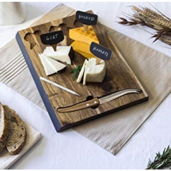 TOSCANA Cutting Board and Cheese Tools Set - Picture 8 of 16